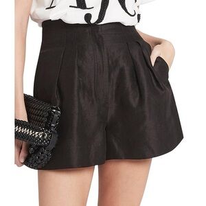 NWOT Women’s Aje Black Linen Evermore Flip Shorts, Size XS/US 2